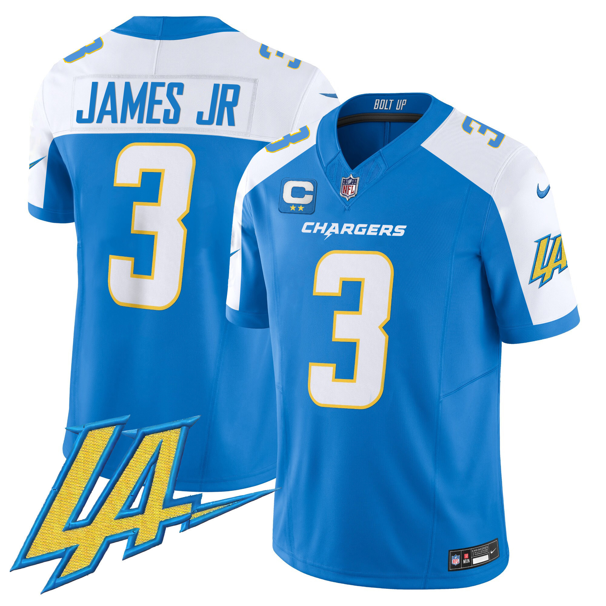 Derwin James Jr. Men's Los Angeles Chargers Vapor Limited V2 Blue Alternate Jersey - All Stitched
