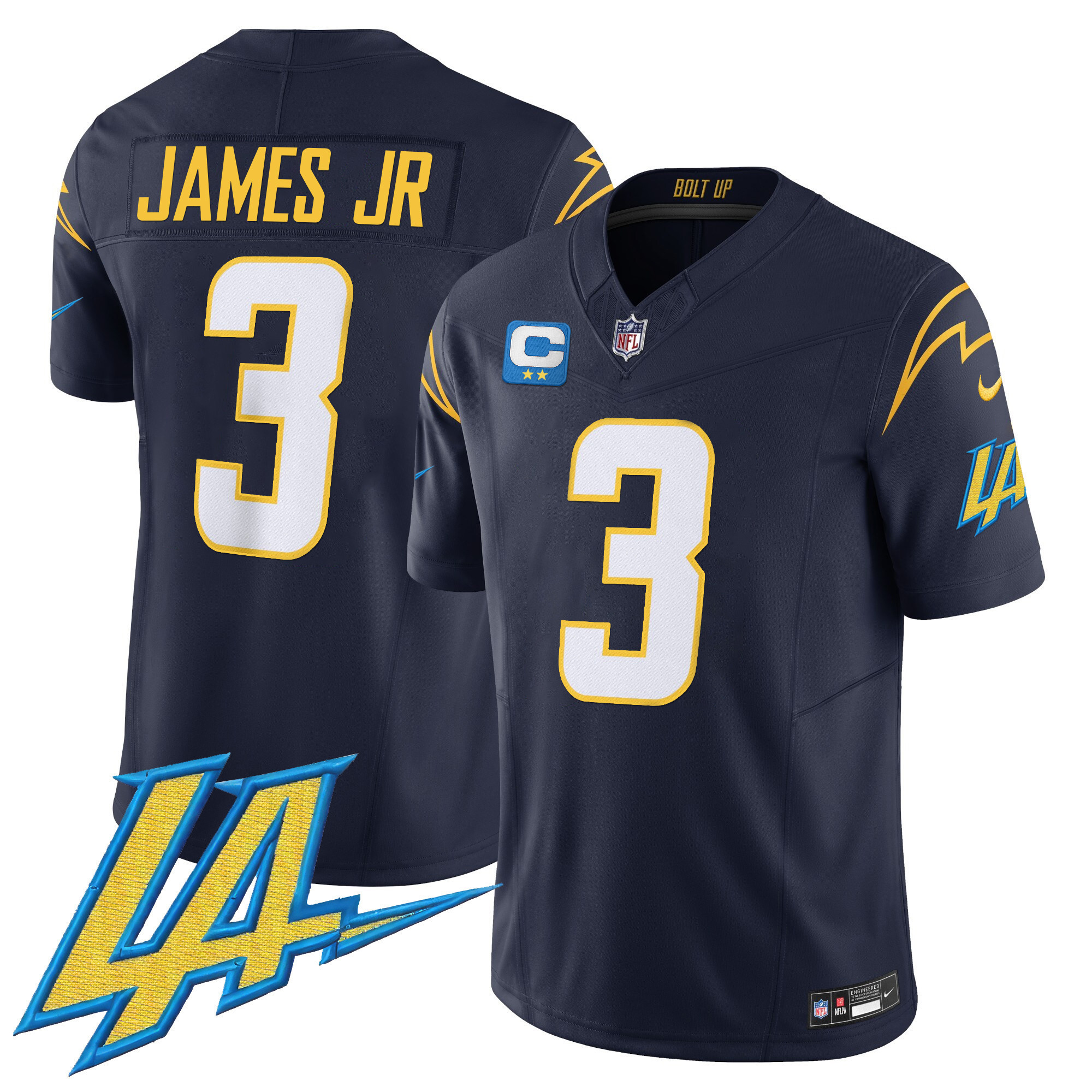 Derwin James Jr. Men's Los Angeles Chargers Vapor Limited V2 Navy Jersey - All Stitched