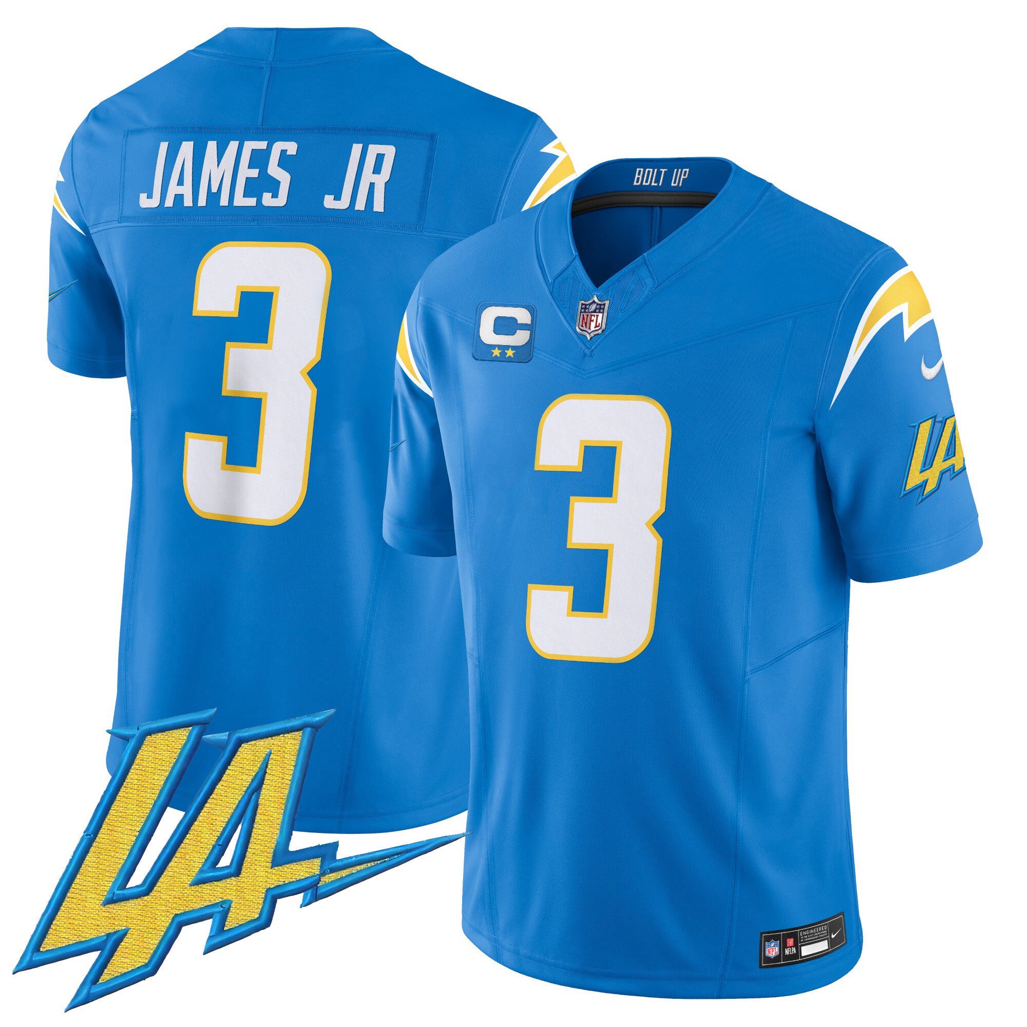 Derwin James Jr. Men's Los Angeles Chargers Vapor Limited V2 Powder Blue Jersey - All Stitched