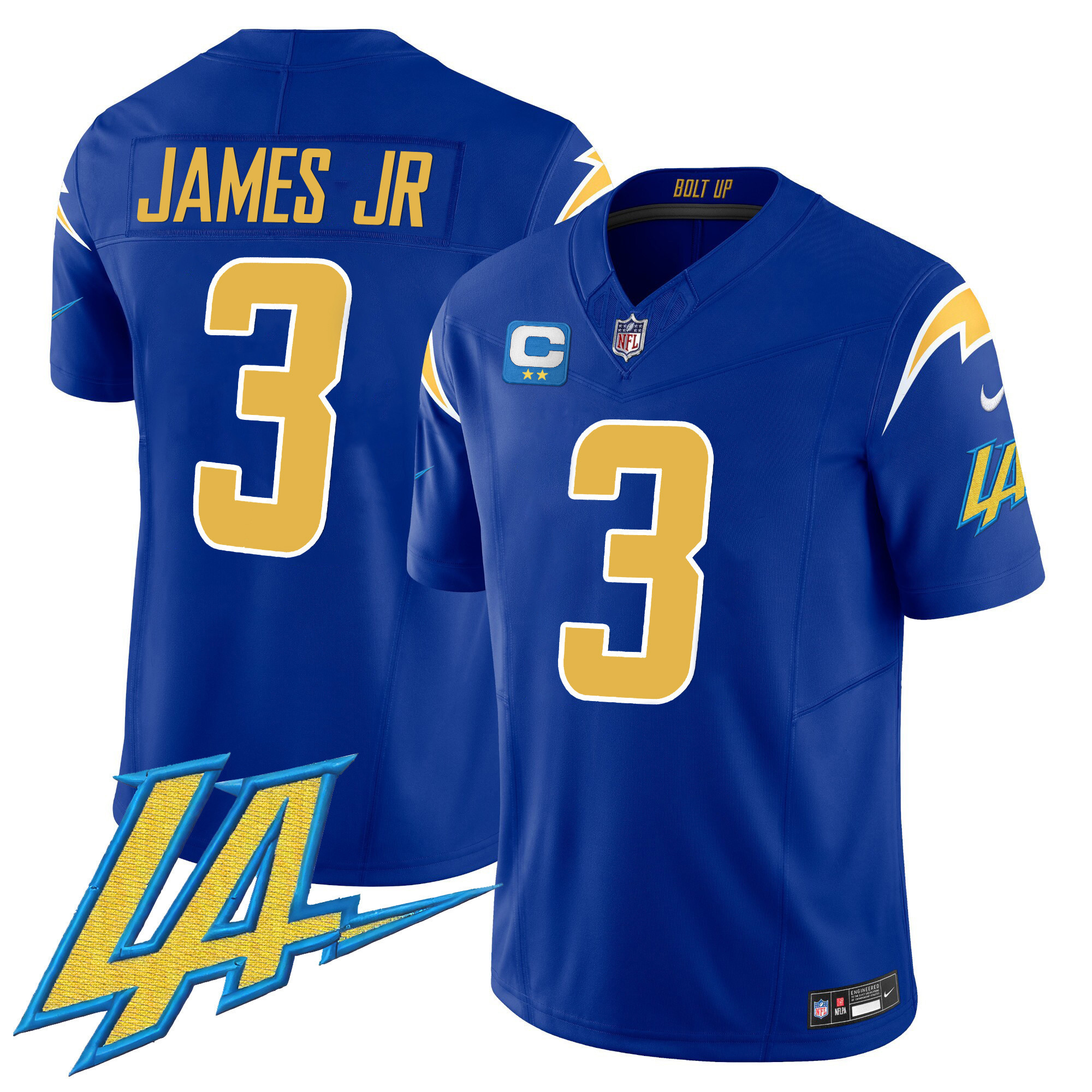 Derwin James Jr. Men's Los Angeles Chargers Vapor Limited V2 Royal Jersey - All Stitched