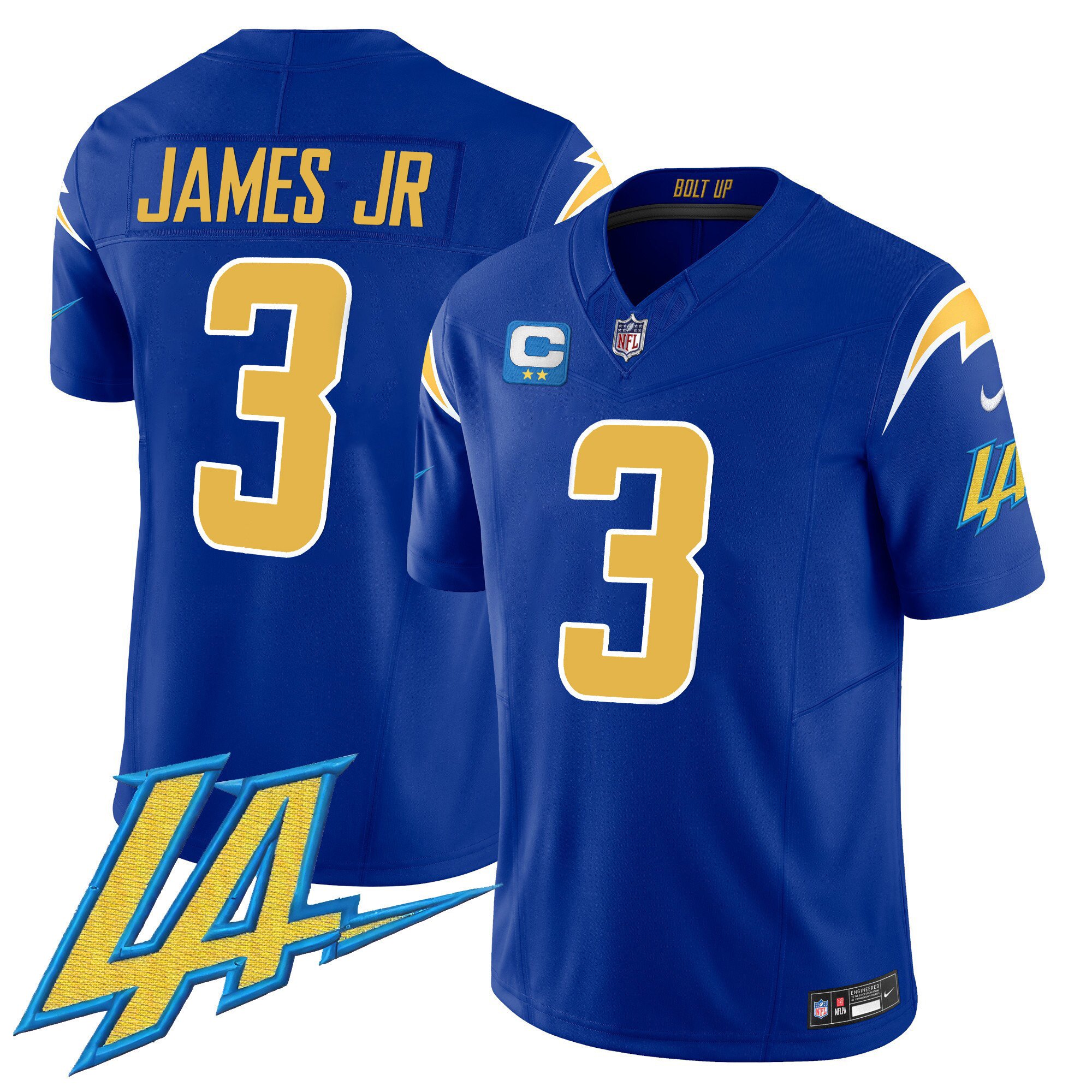 Derwin James Jr. Men's Los Angeles Chargers Vapor Limited V2 Royal Jersey - All Stitched