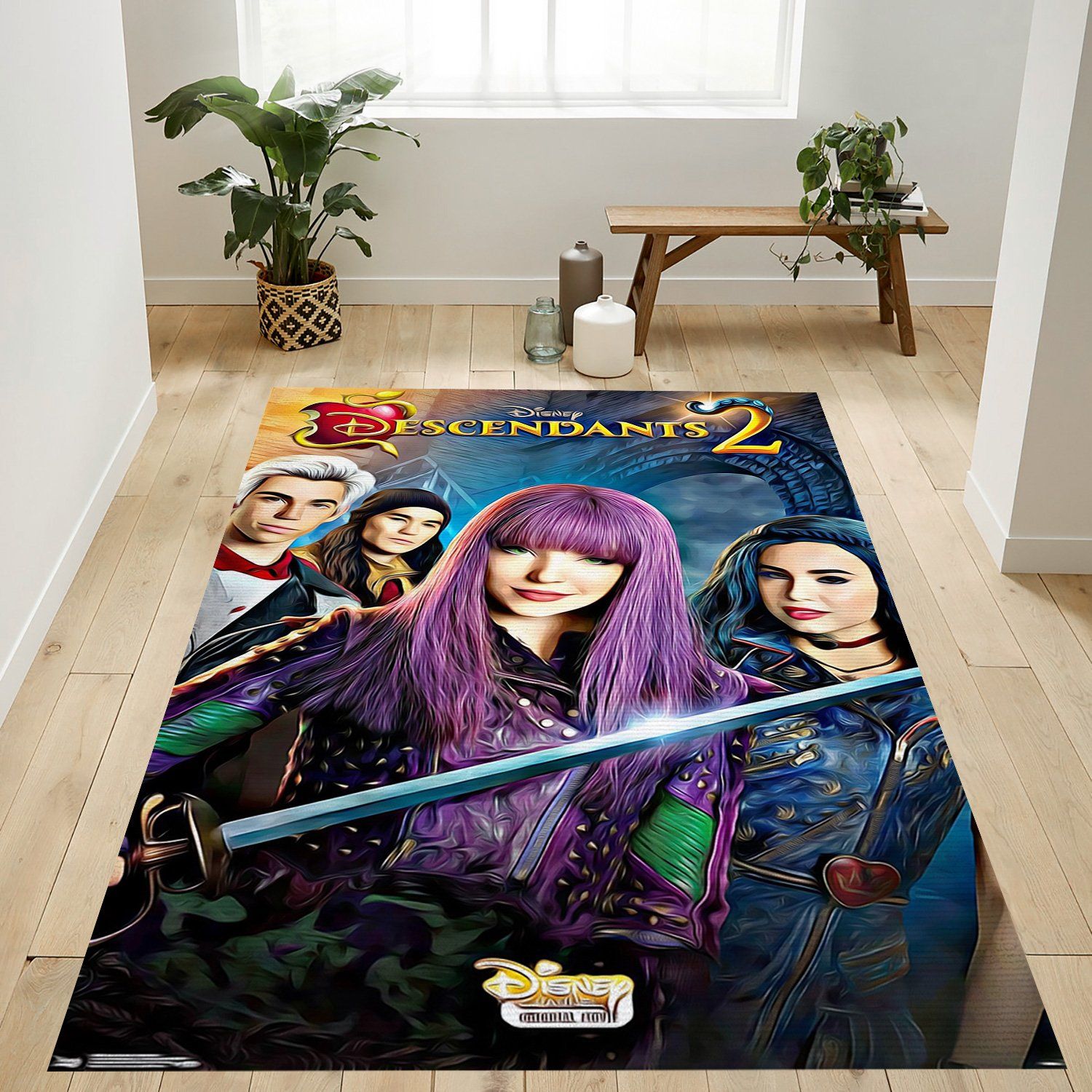 Descendants Mal Rectangle Rug – Custom Size And Printing