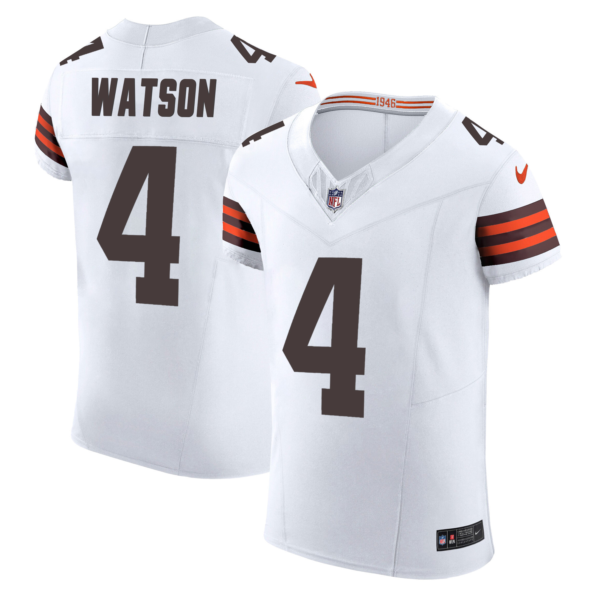 Deshaun Watson Men's Cleveland Browns Vapor Elite White Jersey - All Stitched