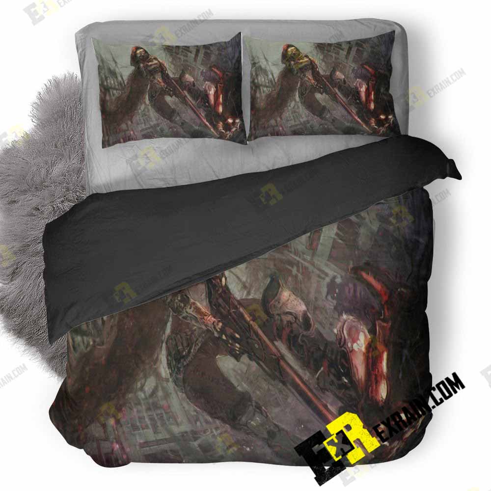 Desinty Warrior Girl O 3D Customized Duvet Cover Bedding Set