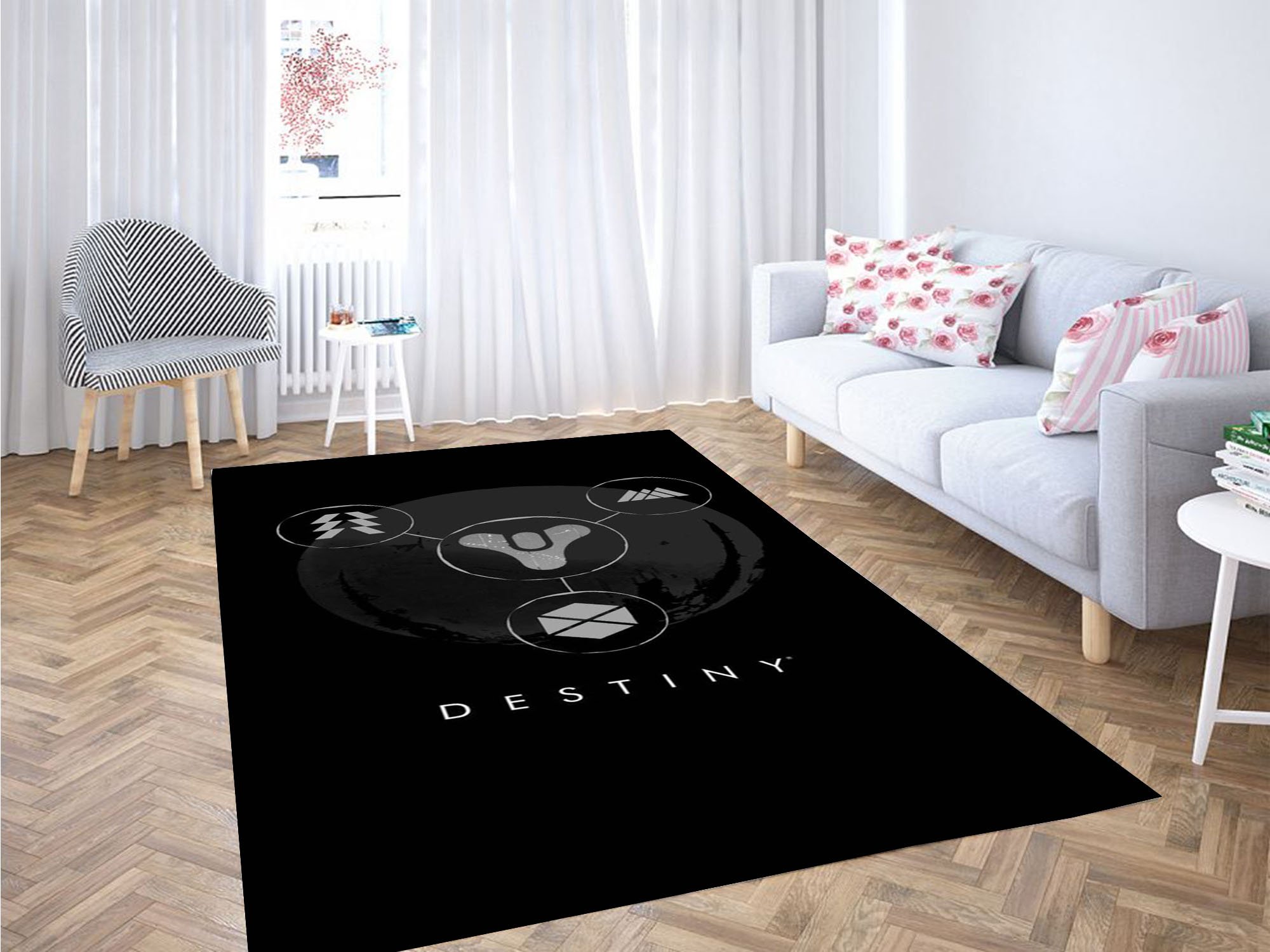 Destiny Logo Emblem Carpet Rectangle Rug