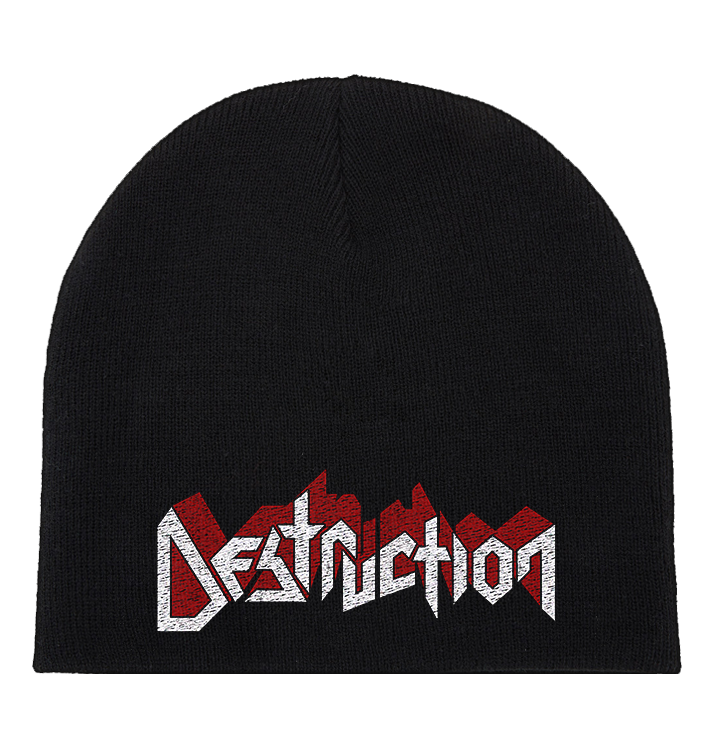 DESTRUCTION - White and Red 'Logo' Beanie