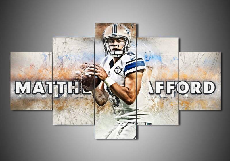 Detroit Lions – Matthew Stafford – Sport Canvas Art Wall Decor