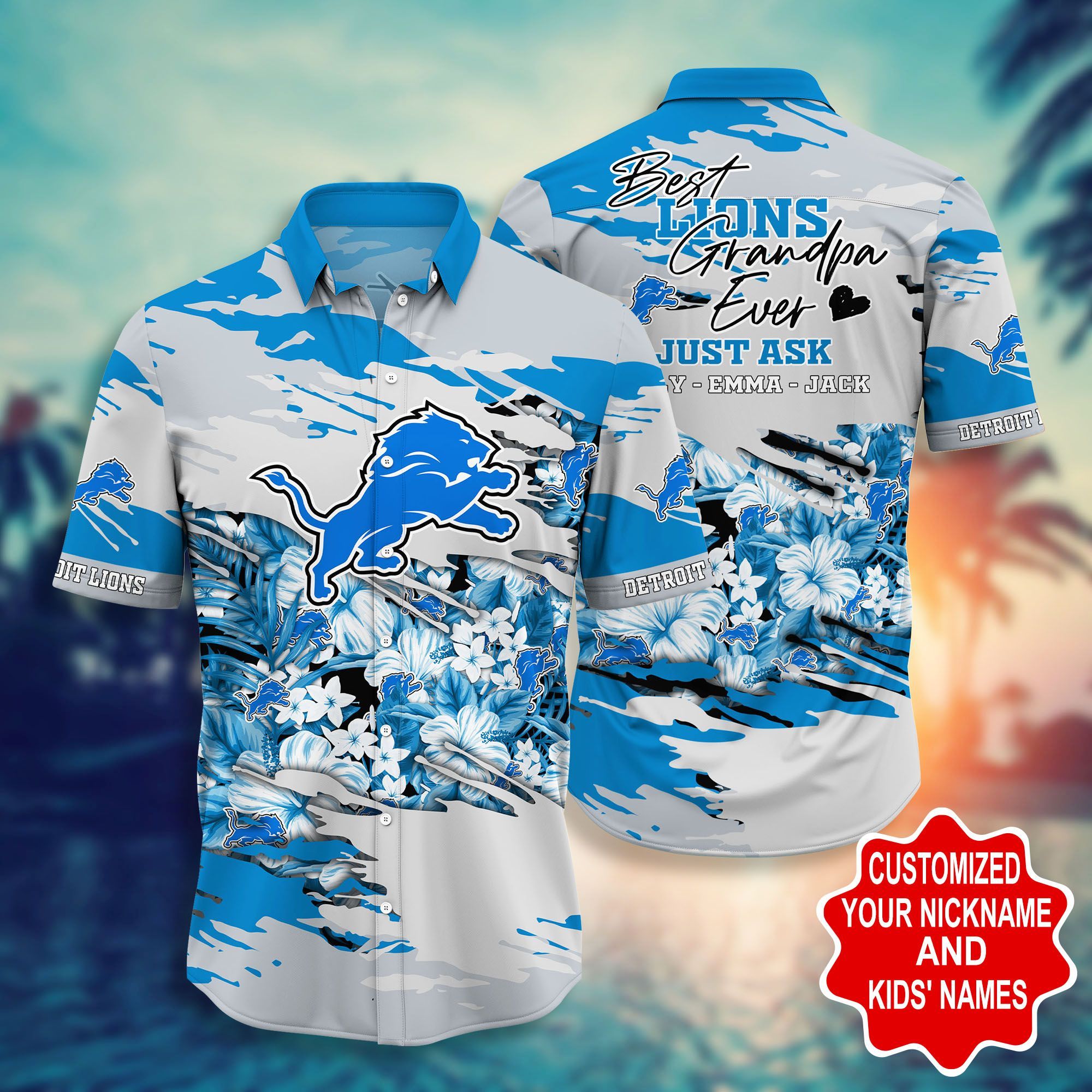 Detroit Lions -Pesonalized Hawaii Shirt STYLE HOT TRENDING SUMMER