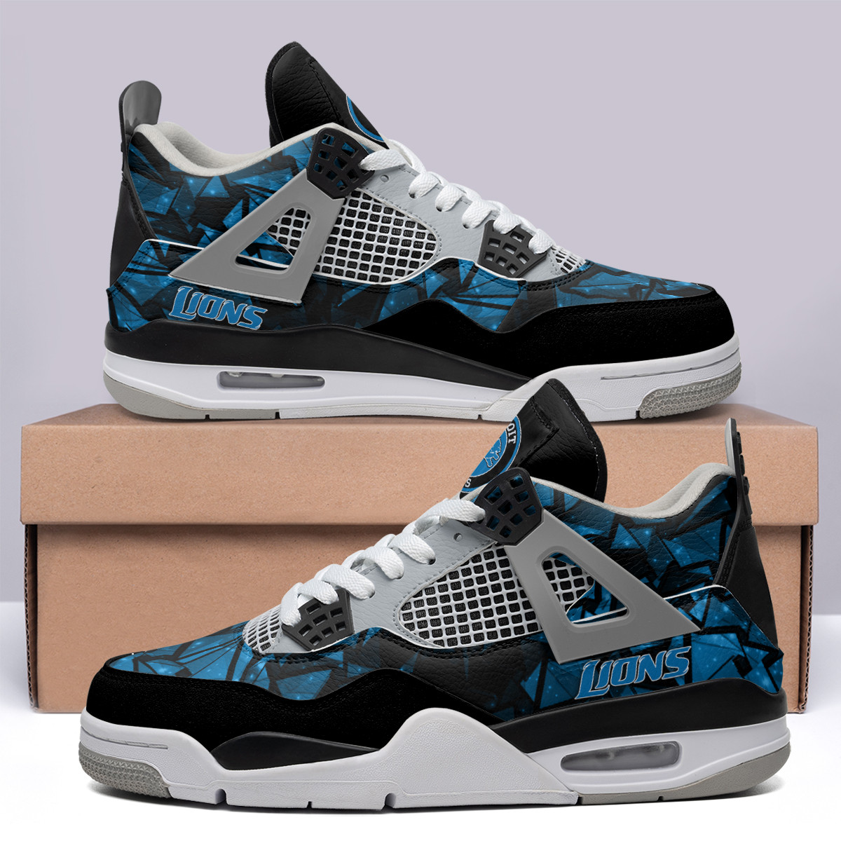 Detroit Lions Air Jordan 4 Sneaker