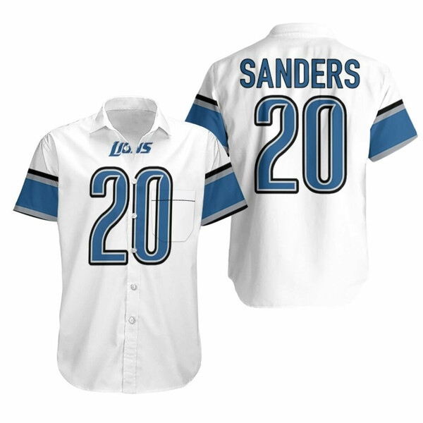 Detroit Lions Barry Sanders American Football Hawaiian Shirt
