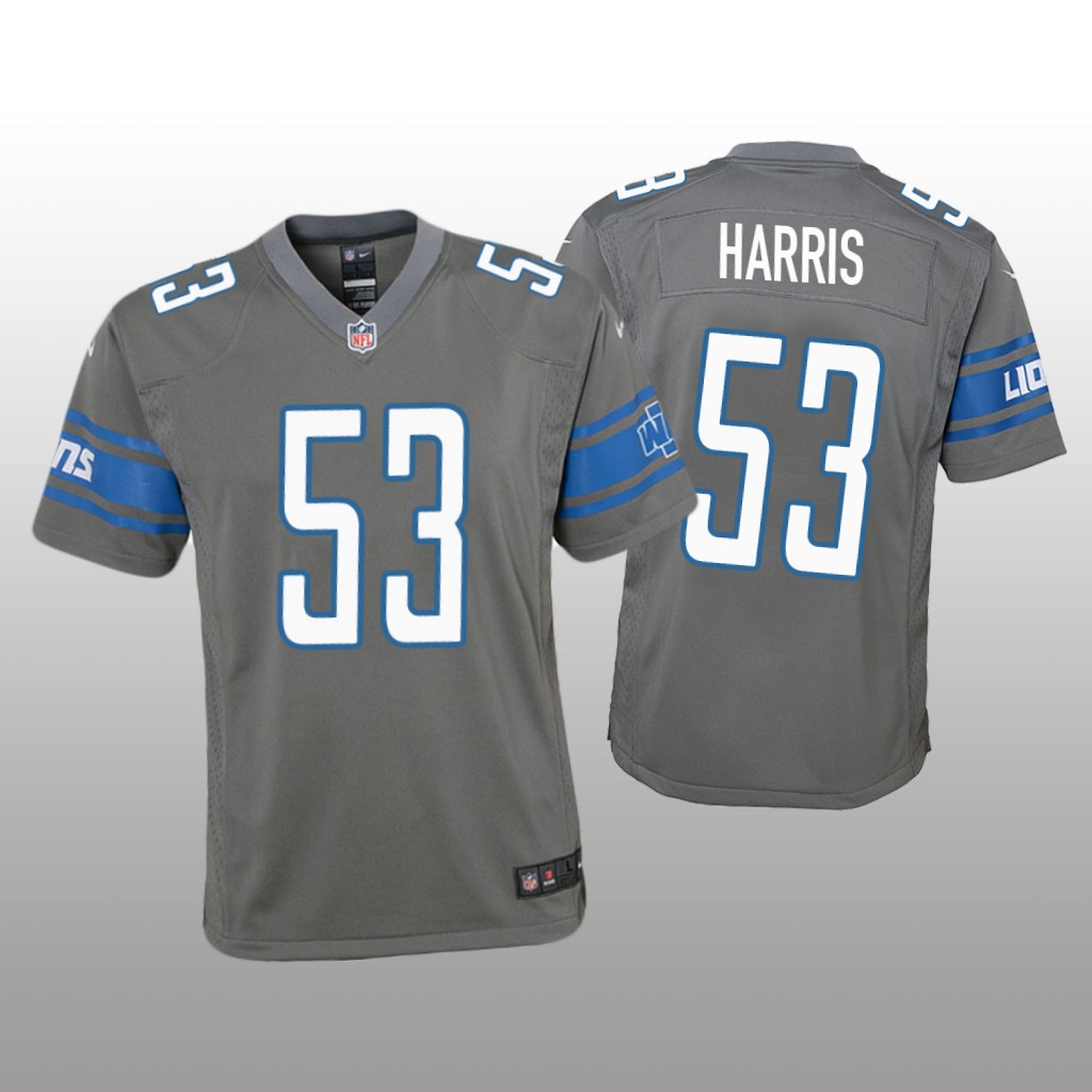 Detroit Lions Charles Harris Steel Jersey Color Rush Game - Youth
