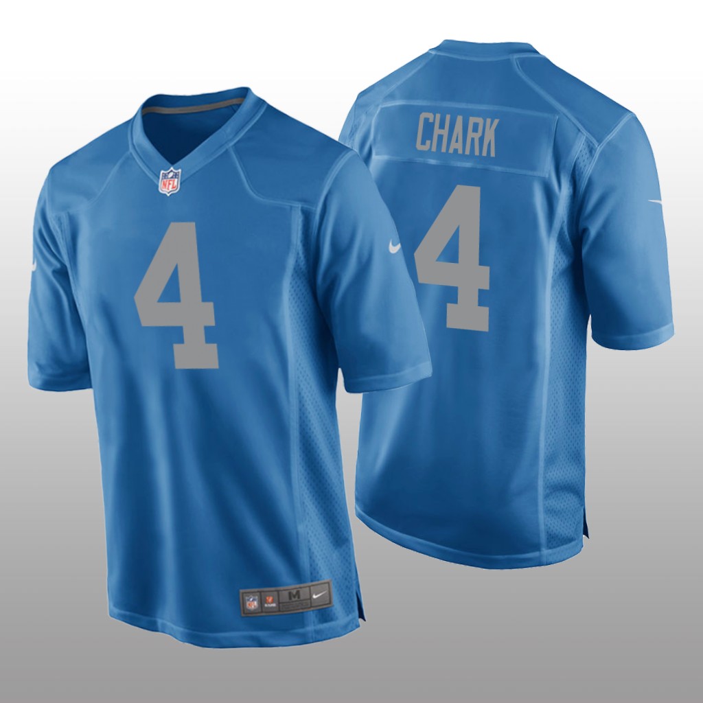 Detroit Lions D.J. Chark Blue Jersey Throwback Game - Men's