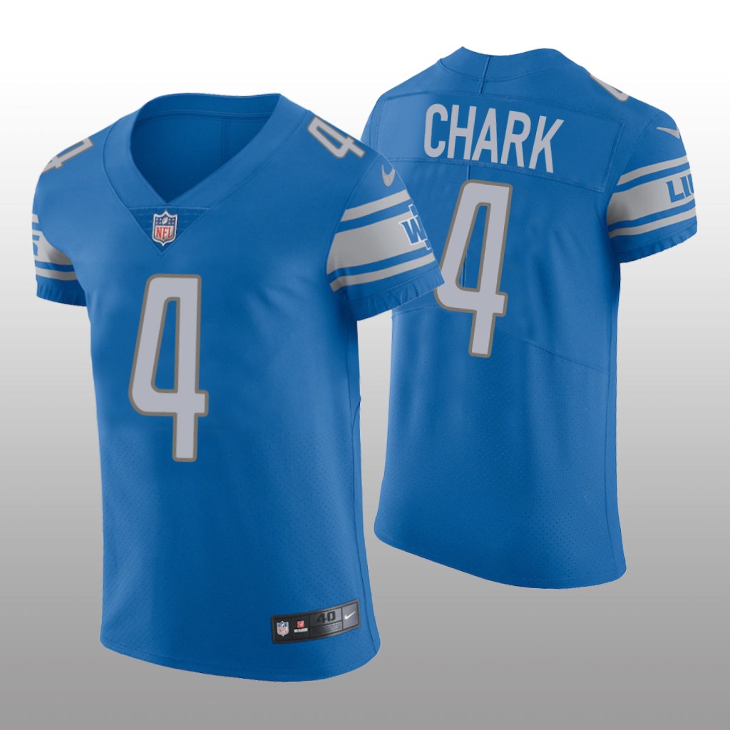 Detroit Lions D.J. Chark Blue Jersey Vapor Elite Men's
