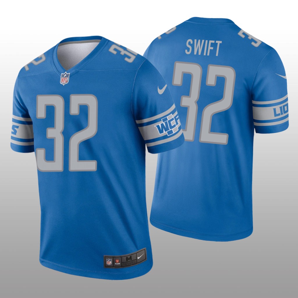 Detroit Lions D'Andre Swift Blue Jersey Legend - Men's