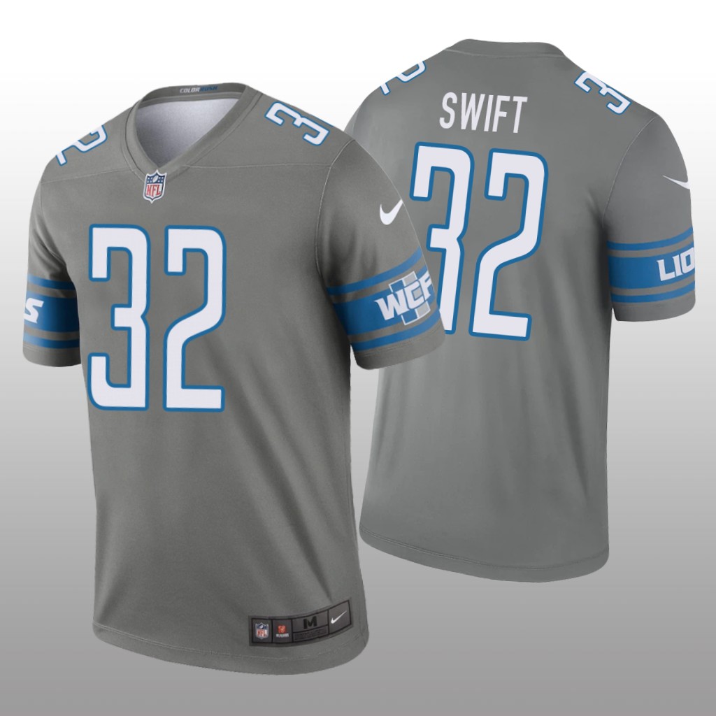 Detroit Lions D'Andre Swift Steel Jersey Legend - Men's