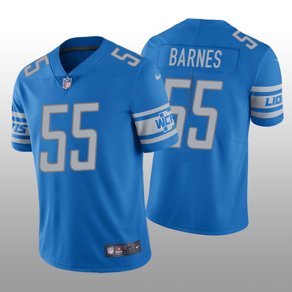 Detroit Lions Derrick Barnes Light Blue Jersey Vapor Limited - Men's