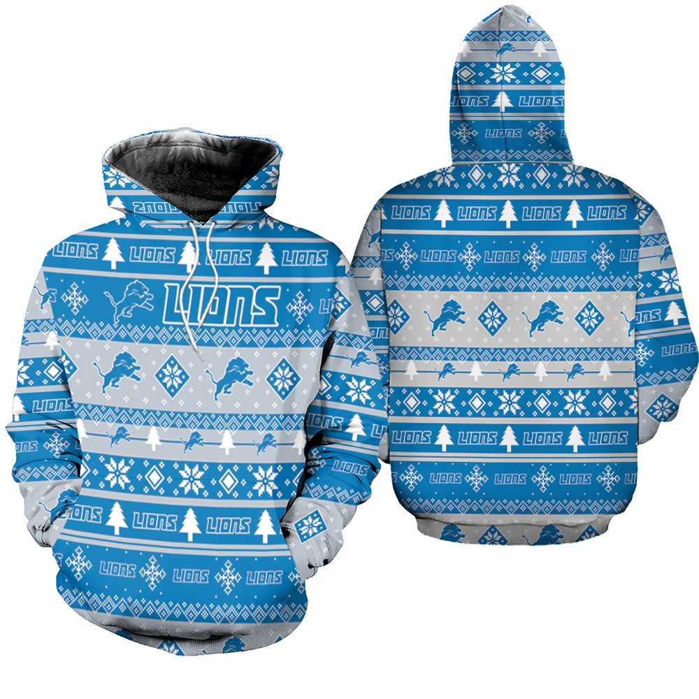 Detroit Lions For Lions Lover Christmas Hoodie