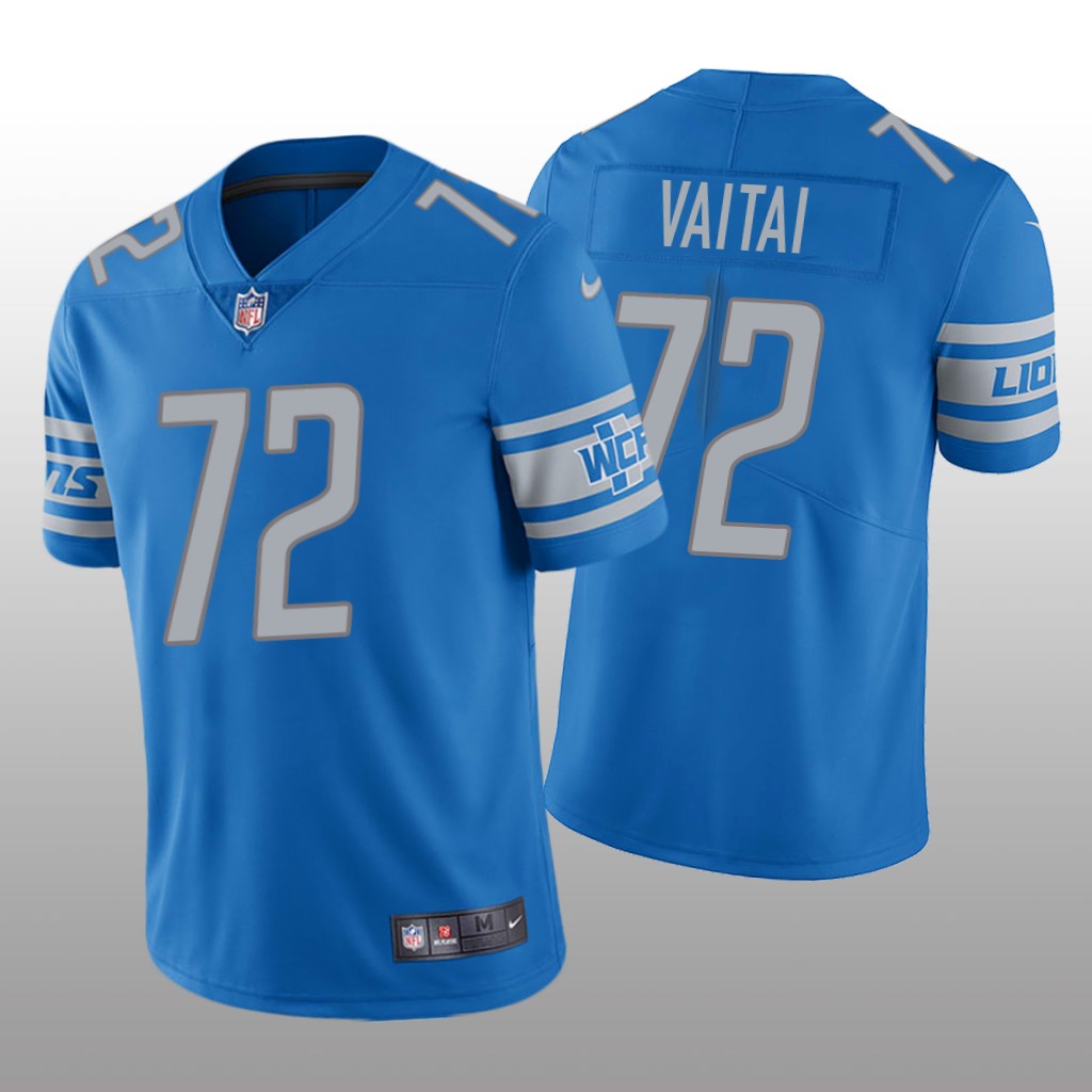 Detroit Lions Halapoulivaati Vaitai Light Blue Jersey Vapor Limited - Men's