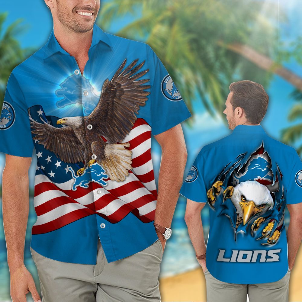 Detroit Lions Hawaiian Shirts NFL – Premium Hawaiian Shirts 899