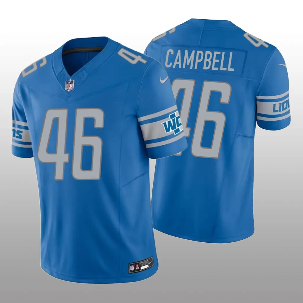 Detroit Lions Jack Campbell Blue Jersey Vapor F.U.S.E. Limited - Men's