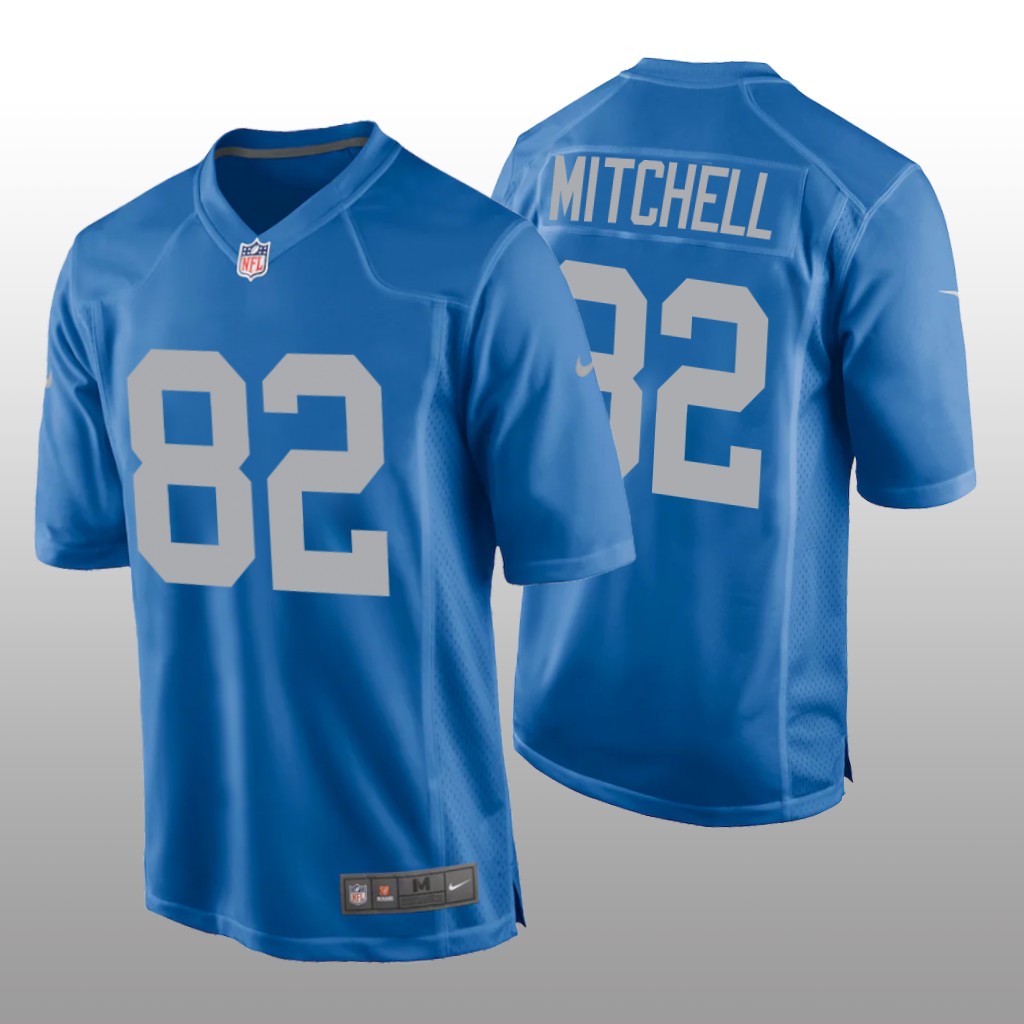Detroit Lions James Mitchell Blue Jersey Throwback Game - Men's