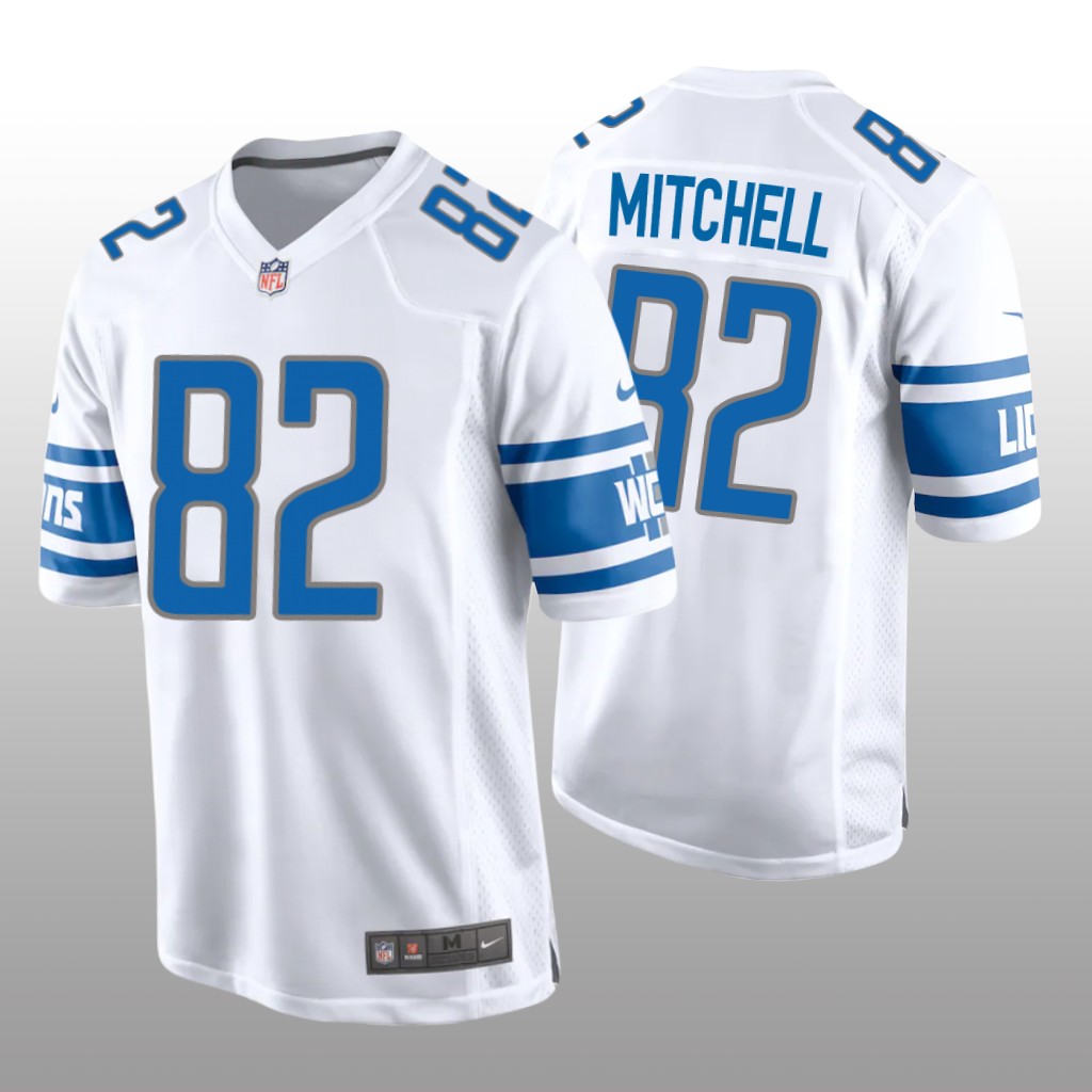 Detroit Lions James Mitchell White Jersey Game - Men's