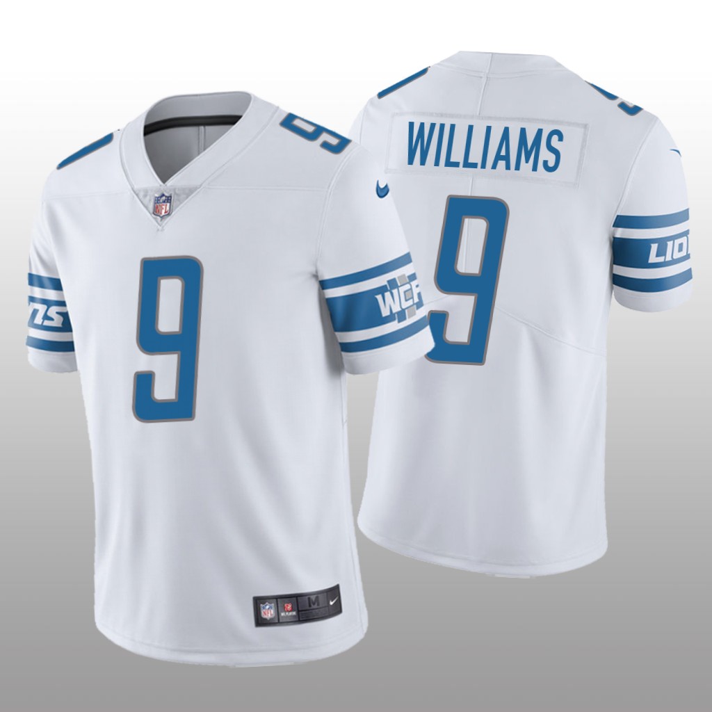 Detroit Lions Jameson Williams White Jersey Vapor Limited - Men's
