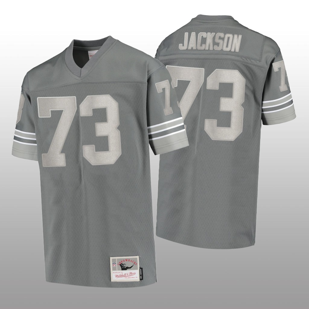 Detroit Lions Jonah Jackson Charcoal Jersey 1996 Metal - Men's