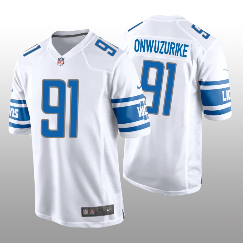 Detroit Lions Levi Onwuzurike White Jersey Game - Men's