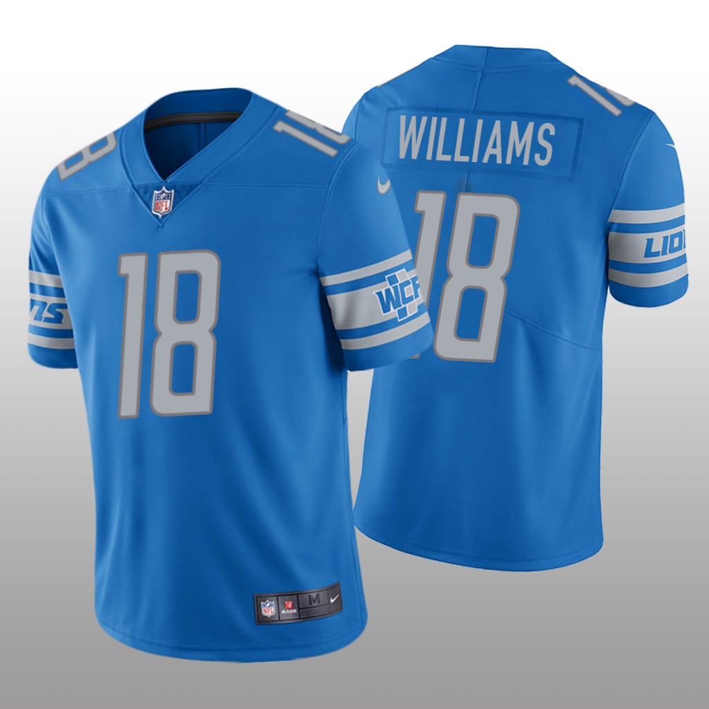 Detroit Lions Light Blue 2022 NFL Draft Vapor Limited Jameson Williams Jersey