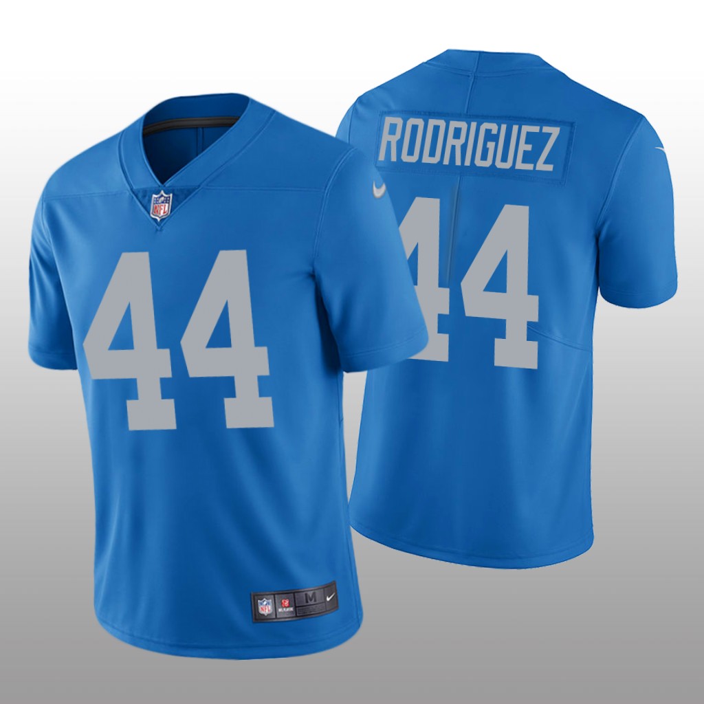 Detroit Lions Malcolm Rodriguez Blue Jersey Vapor Limited - Men's
