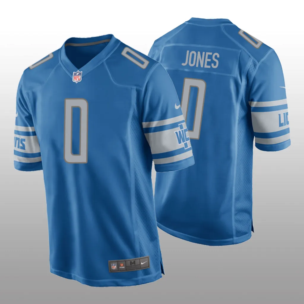 Detroit Lions Marvin Jones Blue Jersey Game - Men's