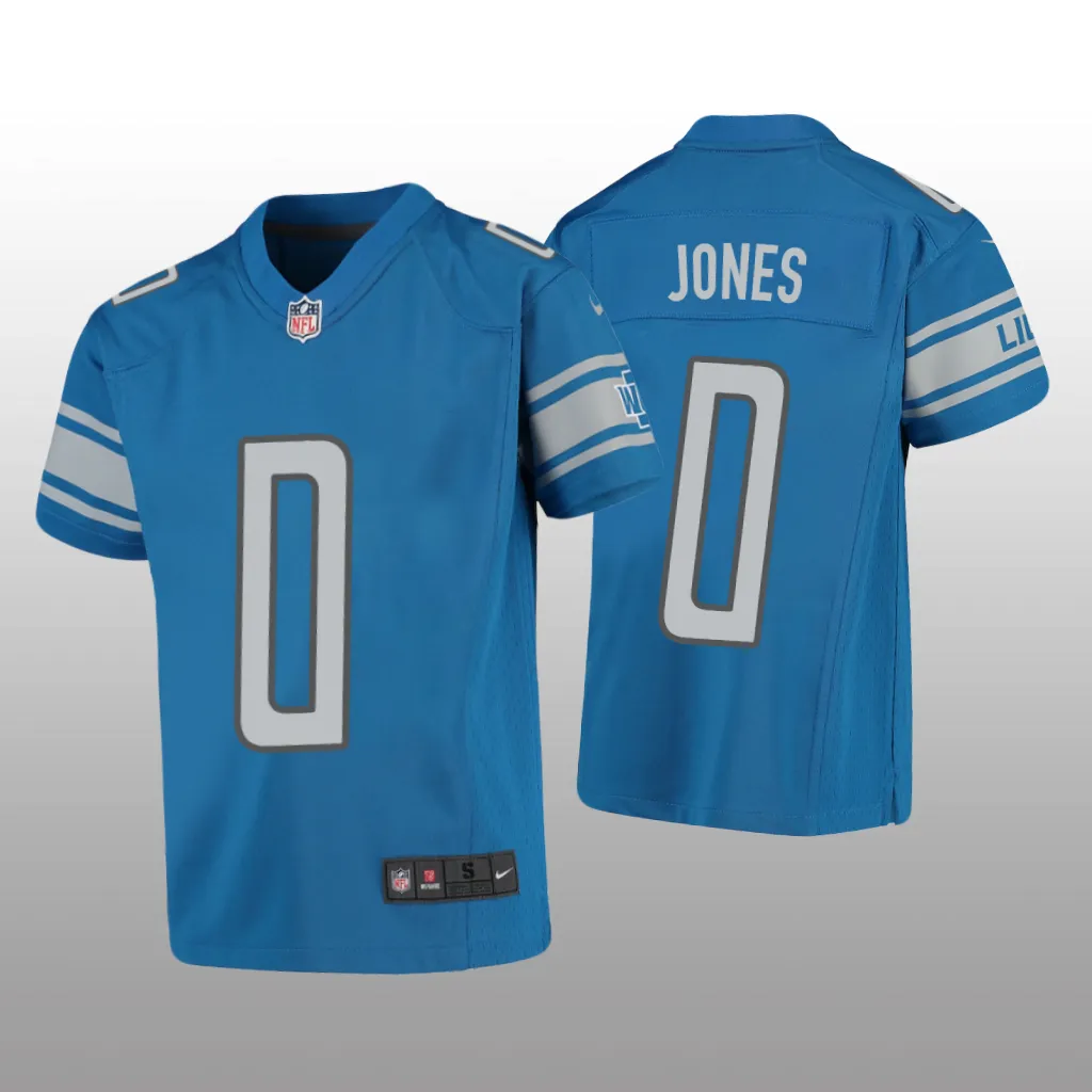 Detroit Lions Marvin Jones Blue Jersey Game - Youth