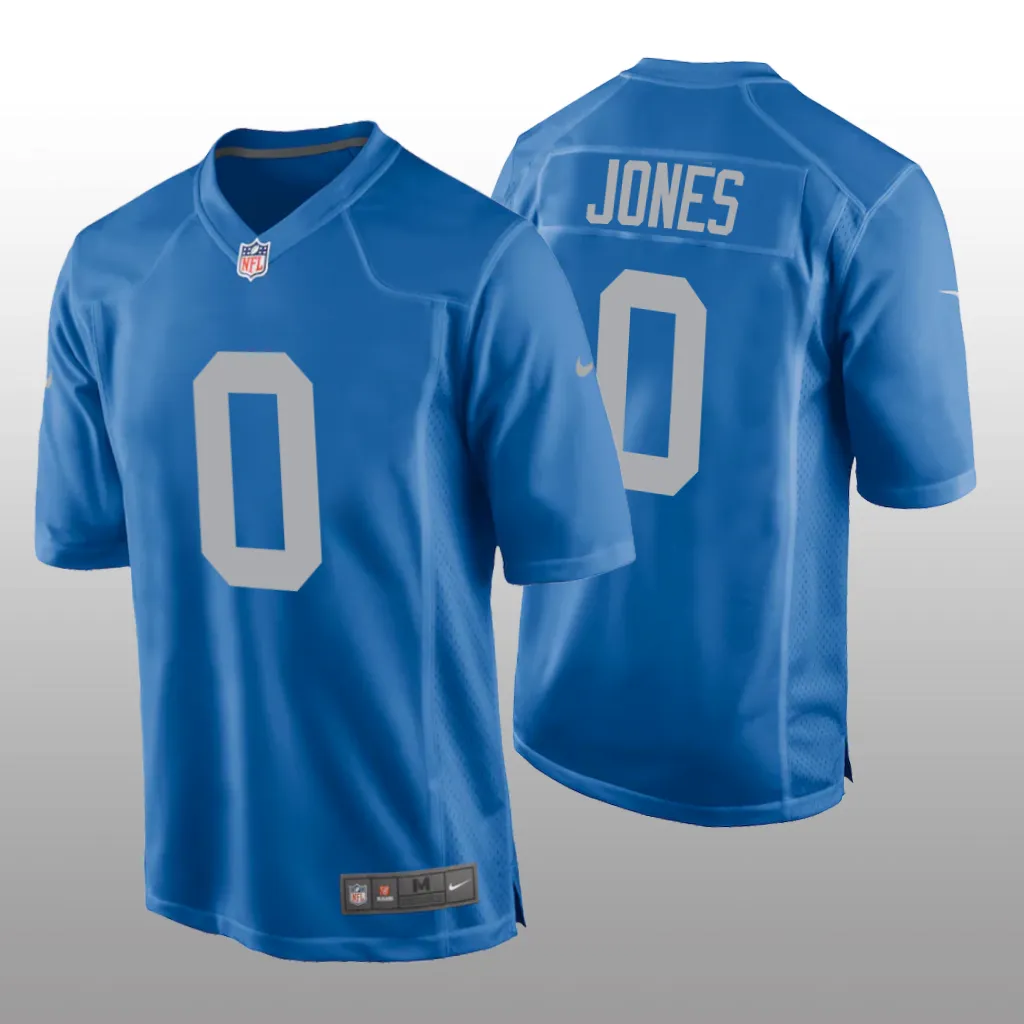 Detroit Lions Marvin Jones Blue Jersey Throwback Game - Men's