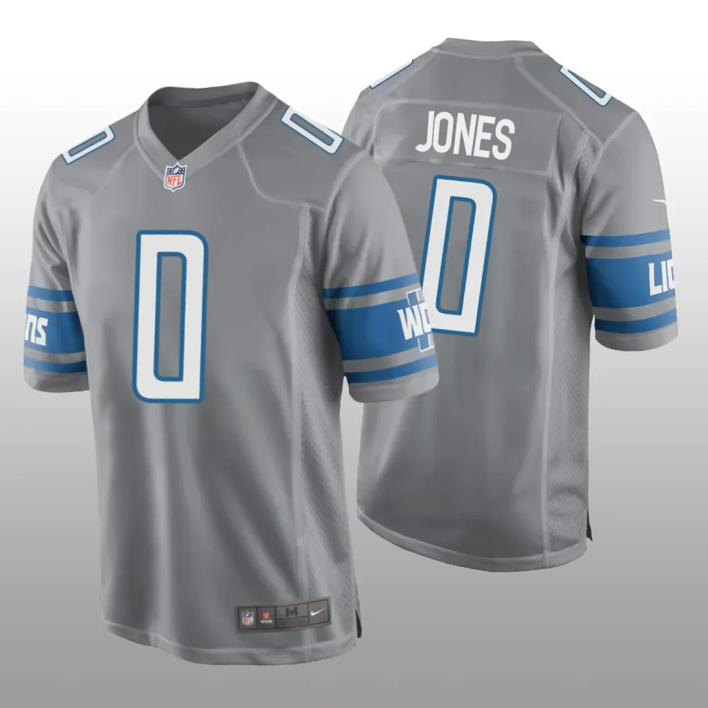 Detroit Lions Marvin Jones Silver Jersey Game - Men's