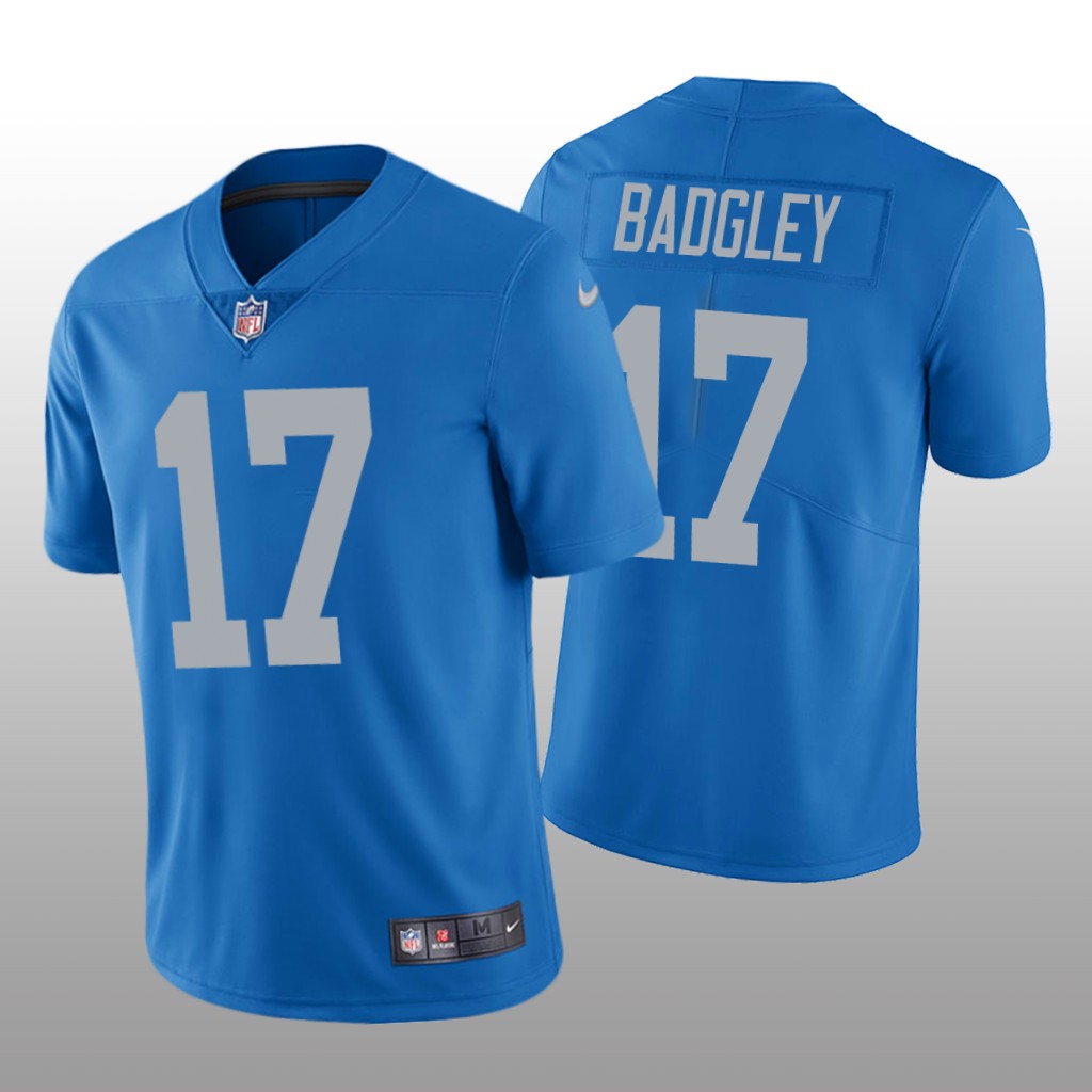 Detroit Lions Michael Badgley Blue Jersey Vapor Limited - Men's