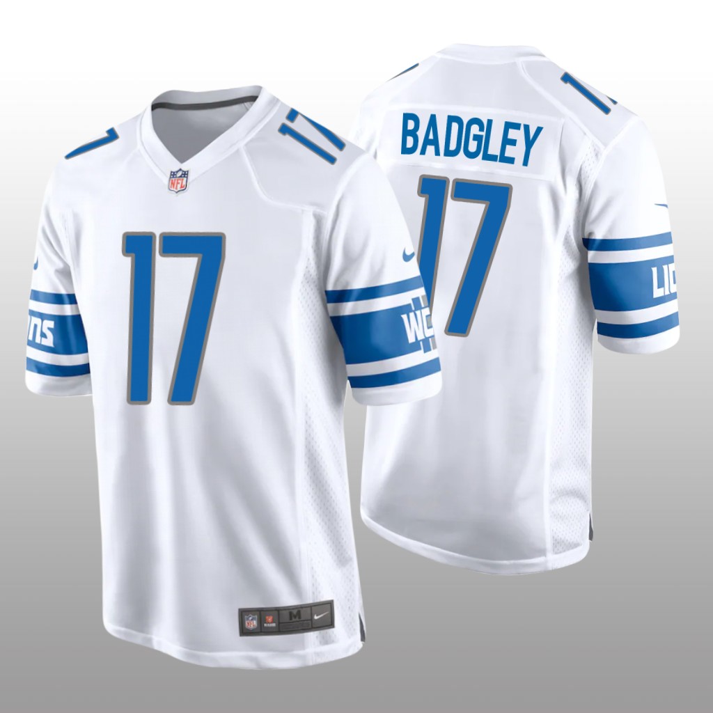 Detroit Lions Michael Badgley White Jersey Game - Men's