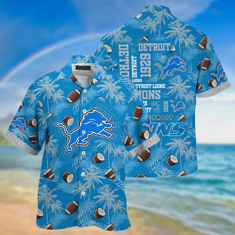 Detroit Lions NFL – Hawaii Shirt For This Season – Gift For Sport Lovers