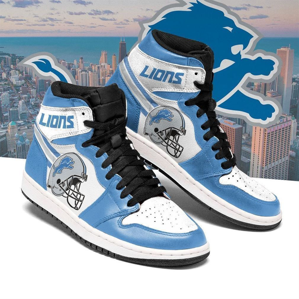 Detroit Lions Nfl Football Air Sneakers Sneakers Sport Sneakers High Top Air Jordan Sneaker, Air Jordan Hightop