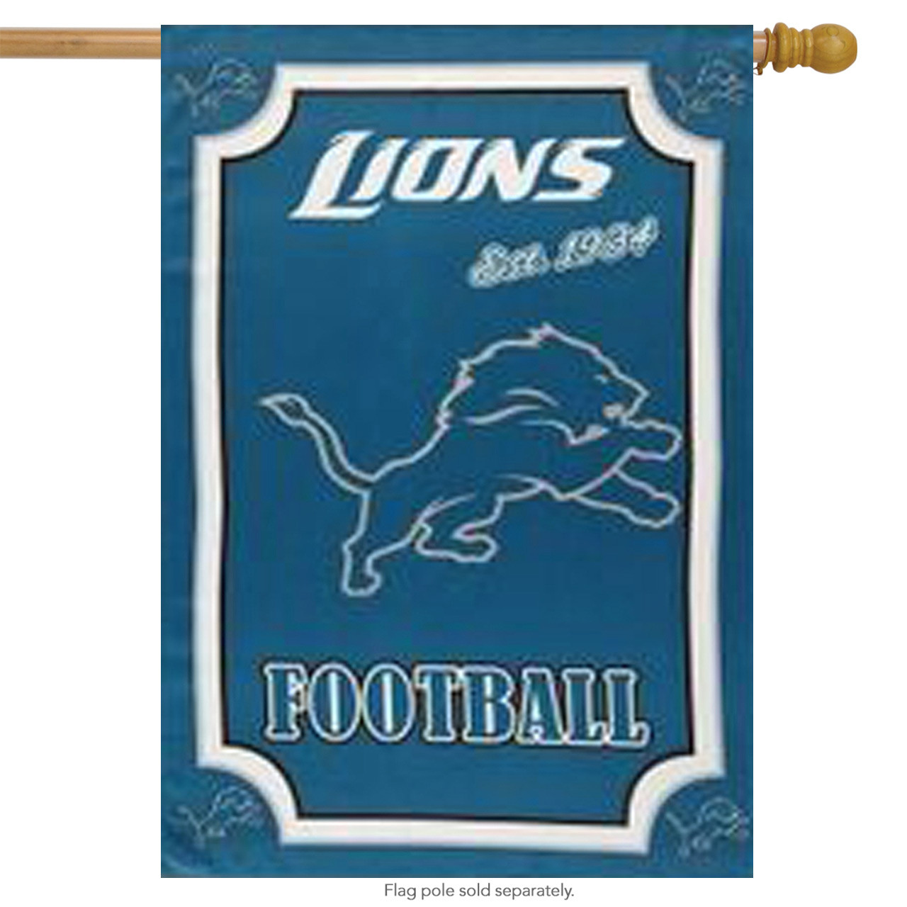 Detroit Lions NFL Garden Flag, House Flag