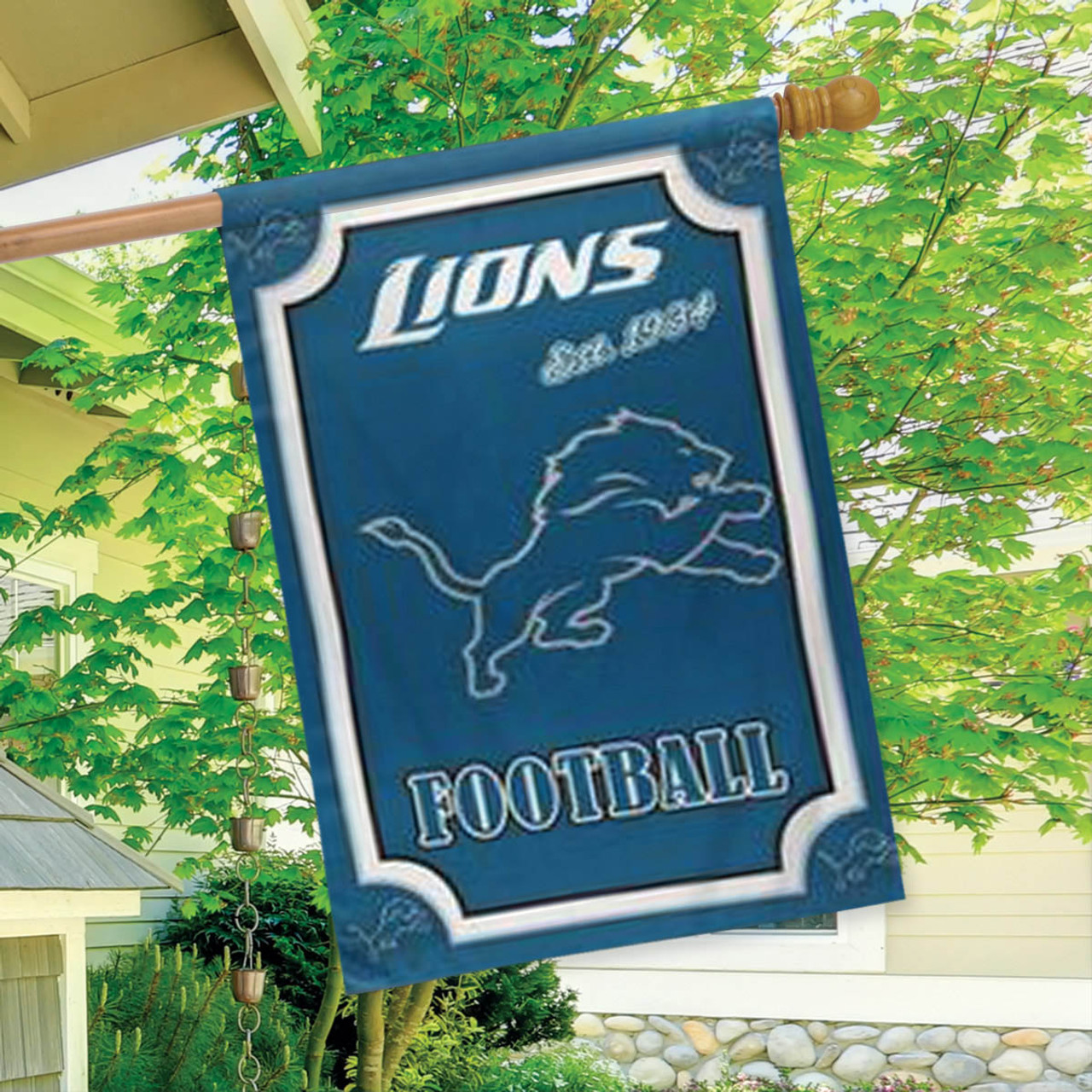 Detroit Lions NFL Garden Flag, House Flag