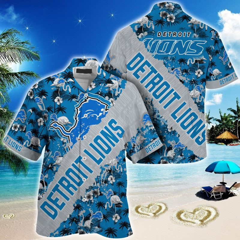 Detroit Lions NFL Trending Summer – Hawaii Shirt For This Season – Gift For Sport Lovers With Tropical Patterns