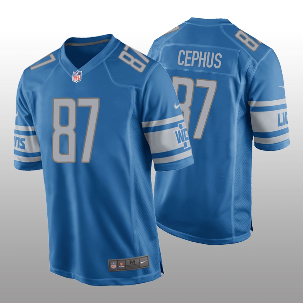 Detroit Lions Quintez Cephus Blue Jersey Game - Men's