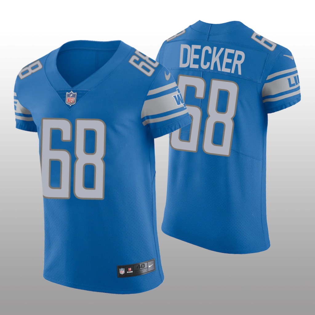 Detroit Lions Taylor Decker Blue Jersey Vapor Elite Men's