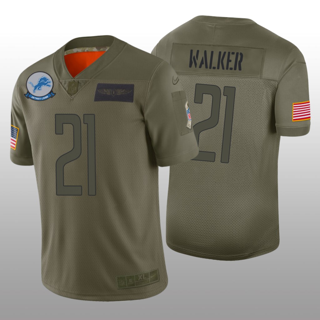 Detroit Lions Tracy Walker Camo Limited Jersey 2019 Salute to Service - Men's