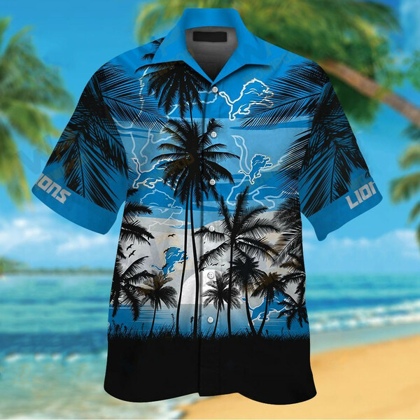 Detroit Lions Tropical Hawaiian Shirt