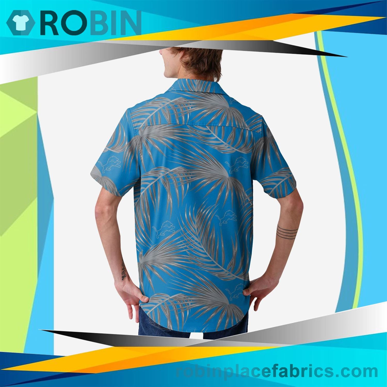 Detroit Lions Up Hawaiian Shirt