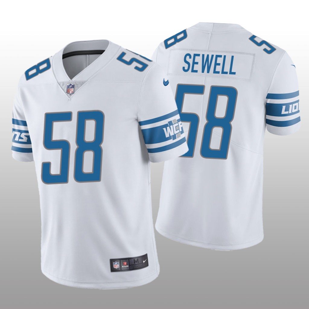 Detroit Lions White 2021 NFL Draft Vapor Limited Penei Sewell Jersey