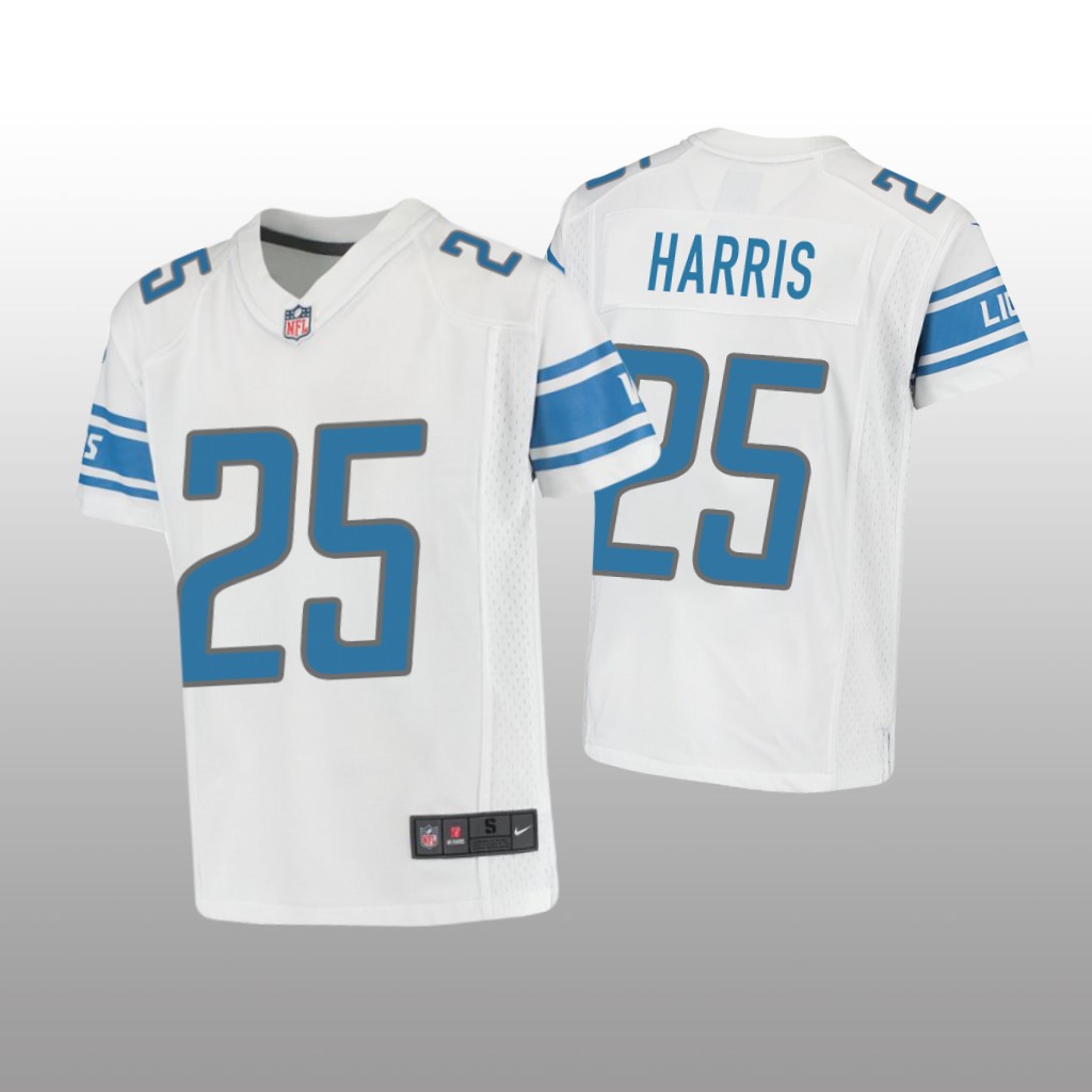 Detroit Lions Will Harris White Jersey Game - Youth
