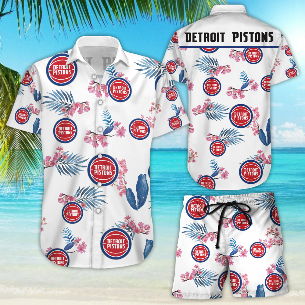 Detroit Pistons Hawaiian Shirt